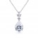 Women's new AAA zircon water drop necklace Korean style explosive fashion copper inlaid zircon factory wholesale