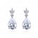 Women's new style AAA zircon water drop earrings Korean style explosion style fashion copper inlaid zircon factory wholesale