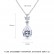 Women's new AAA zircon water drop necklace Korean style explosive fashion copper inlaid zircon factory wholesale
