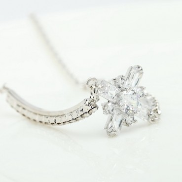 Snowflake claw chain bracelet AAA zircon fashion simple women's jewelry home wholesale female gifts