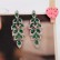 Platinum maple earrings, copper inlaid 3A zircon leaf-shaped bridal dinner earrings, factory wholesale earrings for women