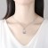 Women's new AAA zircon water drop necklace Korean style explosive fashion copper inlaid zircon factory wholesale