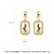 New style copper-inlaid zircon Korean women's earrings, stylish and stylish geometric earrings