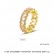 Copper inlaid zircon ladies geometric ring European and American fashion new color ring factory wholesale