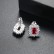 Rubik's cube earrings AAA zircon inlaid European and American atmosphere fashion square zircon earring gift female