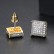 Earrings European and American fashion copper inlaid zirconium square ladies earrings earrings manufacturers wholesale supply
