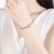 Huan Shan fashion copper inlaid zircon bracelet Korean version of real gold plating women's bracelet