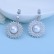 Copper Inlaid 3A Zircon Fashion Pearl Women's Earrings Wholesale Gifts