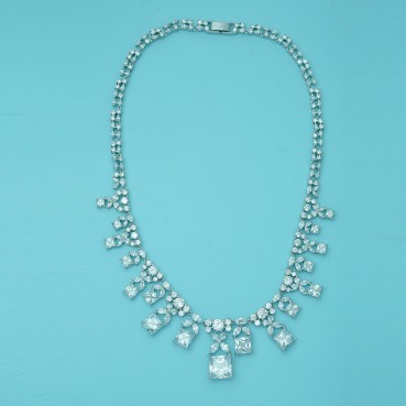 Buyueyin Set Necklace High-end Atmospheric Women's Jewelry Fashionable Bridal Dinner Accessories