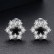 Snow White Earrings Korean Style Zircon Fashion Simple Women's Small Earrings Small Jewelry
