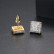 Earrings European and American fashion copper inlaid zirconium square ladies earrings earrings manufacturers wholesale supply