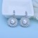Copper Inlaid 3A Zircon Fashion Pearl Women's Earrings Wholesale Gifts