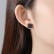 Earrings European and American fashion copper inlaid zirconium square ladies earrings earrings manufacturers wholesale supply