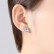 Rubik's cube earrings AAA zircon inlaid European and American atmosphere fashion square zircon earring gift female