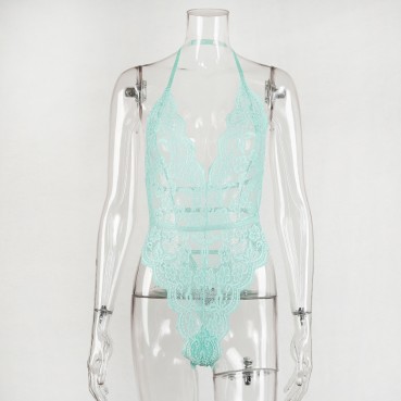 Spring and summer new BODYSUITS sexy women's lace jumpsuit