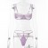 New sexy hollow sexy women's lace without steel ring gathered split suit