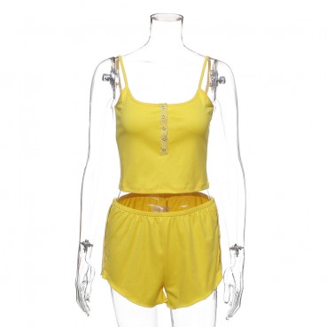 Hot new sexy sling wrapped chest pajamas suit sports can be worn out in stock