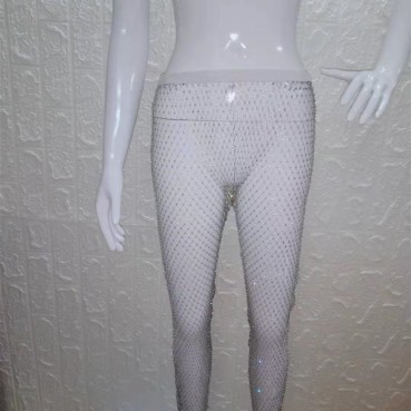 European and American hot-selling high-quality women's trousers with metallic sequins and diamonds
