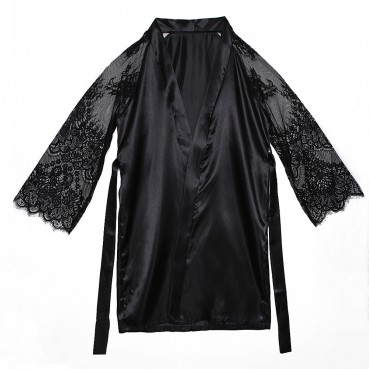Plus size hot style lace stitching comfortable women's home clothes in stock