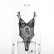 The source of the new lace mesh stitching one-piece shapewear gathers ladies one-piece