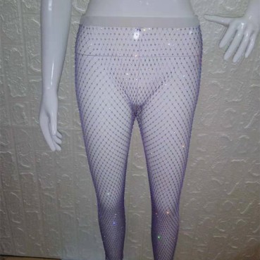 European and American hot-selling high-quality women's trousers with metallic sequins and diamonds