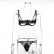 New sexy hollow sexy women's lace without steel ring gathered split suit