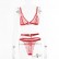Explosive European and beautiful women's lace sling sexy three-point underwear set