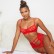 2021 new European and American women's fake 3-piece lace sexy suit 14585