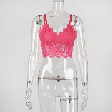 Sexy women's lace pattern see-through sexy women's camisole