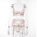 European and American hot-selling women's comfortable soft lace eyelashes three-piece underwear
