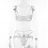 New sexy hollow sexy women's lace without steel ring gathered split suit