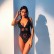 Women's lace see-through hollow flower stitching fashion sexy one-piece