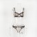New European hot-selling sexy women's lace stitching sexy chest and hip set underwear