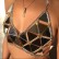 New women's super sexy acrylic sequined triangle flashing diamond bikini