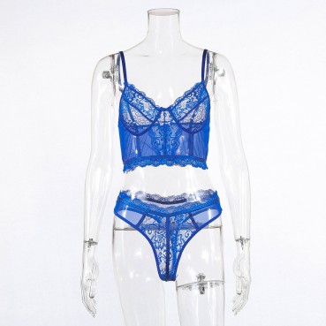 Hot sale spring and summer new women's sexy lace lace stitching sexy underwear suit