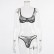 Women's two-tone sexy lace flower sexy lingerie