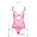 European and American sexy base underwear lace lace hollow mesh stitching women's bodysuit