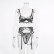 European and American hot-selling women's comfortable soft lace eyelashes three-piece underwear
