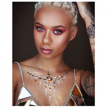New women's super sexy acrylic sequined triangle flashing diamond bikini