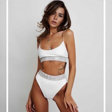 New women's super sexy granular hot diamond sling tube top suit
