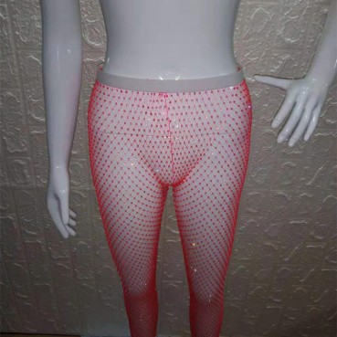 European and American hot-selling high-quality women's trousers with metallic sequins and diamonds