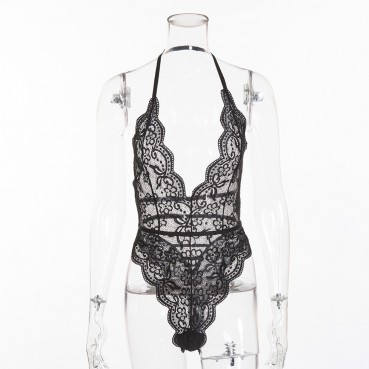 Spring and summer new BODYSUITS sexy women's lace jumpsuit