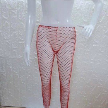 European and American hot-selling high-quality women's trousers with metallic sequins and diamonds