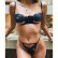 New sexy hollow sexy women's lace without steel ring gathered split suit