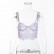 European and American spring and autumn women's lace sexy vest and eyelash sling sexy hollow top