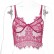 European and American spring and autumn women's lace sexy vest and eyelash sling sexy hollow top