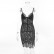 Summer new women's sexy hollow lace hook flower sling split sexy dress