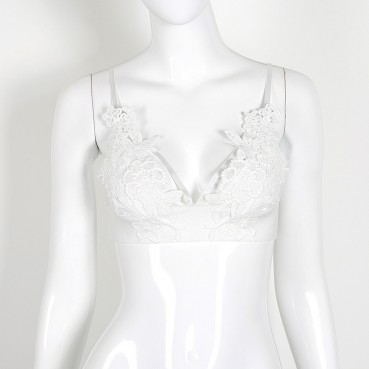 European and American summer women's sexy hollow flower lace sexy underwear