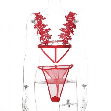 European and American hot selling new women's hollow emotional jumpsuit