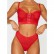 Hot-selling European and American women's comfortable soft lace see-through breasted underwear